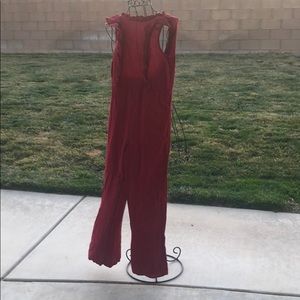 Girl’s Jumpsuit Pantsuit Burnt Orange/Crimson